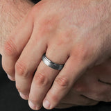 STEP DOWN EDGE BRUSHED BAND