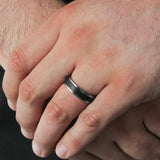 STEP DOWN EDGE BRUSHED BAND