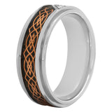 CARBON FIBER BAND WITH DIAMONDS
