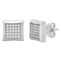 CUBIC ZIRCONIA STUD EARRINGS