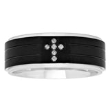 1/20 CTW DIAMOND POLISHED BAND