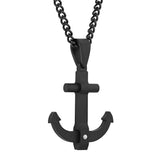 Black Anchor Pendant