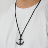 Black Anchor Pendant