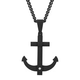 Black Anchor Pendant