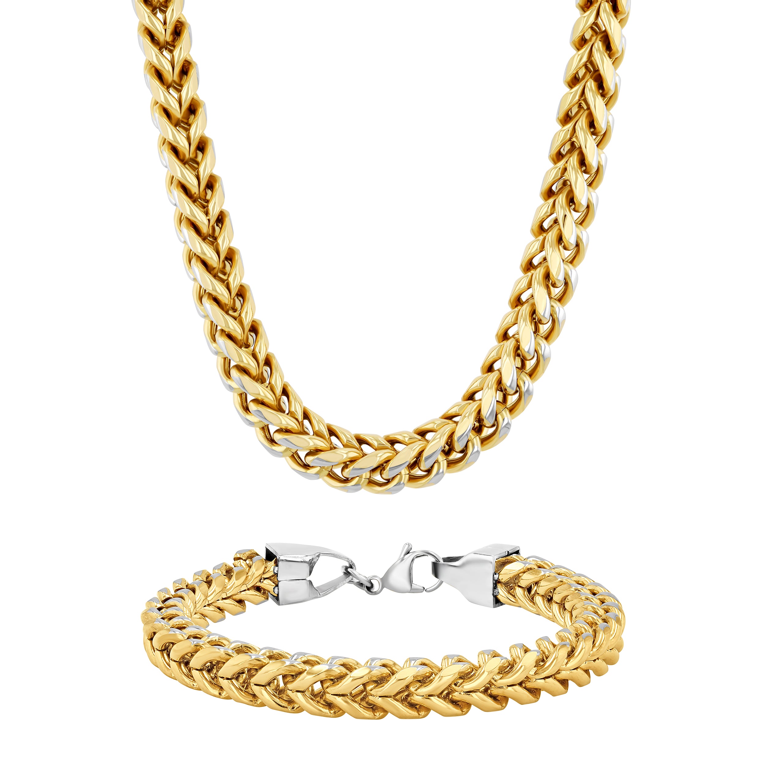 FRANCO BRACELET & CHAIN SET
