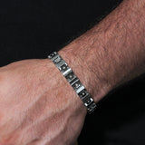 .10CTW DIAMOND SQUARE LINK BRACELET