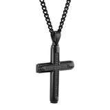 1/6CTW BLACK DIAMOND CROSS PENDANT