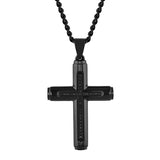 1/6CTW BLACK DIAMOND CROSS PENDANT