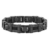 RUBBER INLAY LINK BRACELET