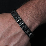 1/2CTW BLACK DIAMOND LINK BRACELET
