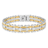 1/6CTW DIAMOND LAYERED LINK BRACELET