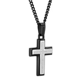 DIAMOND ACCENT CROSS PENDANT