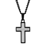 DIAMOND ACCENT CROSS PENDANT
