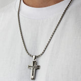 1/4CTW BLACK DIAMOND CROSS PENDANT