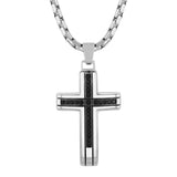 1/4CTW BLACK DIAMOND CROSS PENDANT