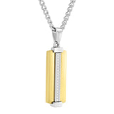 .10CTW STAINLESS STEEL STICK PENDANT