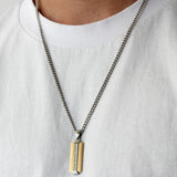 .10CTW STAINLESS STEEL STICK PENDANT