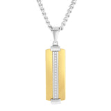 .10CTW STAINLESS STEEL STICK PENDANT