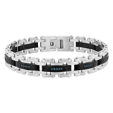 1/6CTW DIAMOND LAYERED LINK BRACELET