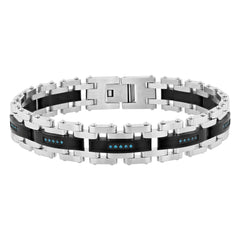 1/6CTW DIAMOND LAYERED LINK BRACELET