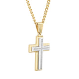 DIAMOND ACCENT CROSS PENDANT