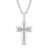 DIAMOND ACCENT CROSS PENDANT
