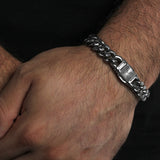 STARBURST CLASP CURB BRACELET