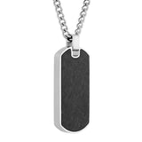 FORGED CARBON FIBER DOG TAG PENDANT