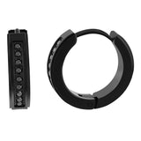 1/6CTW DIAMOND HUGGIE HOOP EARRINGS