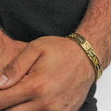 GOLD WOVEN INLAY BRACELET