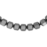 GEOMETRIC HEMATITE BOLO BRACELET