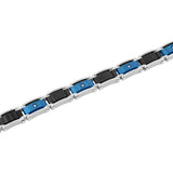 DIAMOND ACCENT CARBON FIBER BRACELET