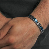 DIAMOND ACCENT CARBON FIBER BRACELET