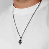 BLACK DIAMOND ACCENT SKULL PENDANT