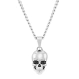 BLACK DIAMOND ACCENT SKULL PENDANT
