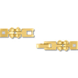 GOLD SQUARE LINK BRACELET
