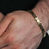 GOLD SQUARE LINK BRACELET
