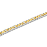 TWO-TONE DIAMOND LINK BRACELET