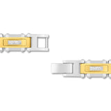 TWO-TONE DIAMOND LINK BRACELET