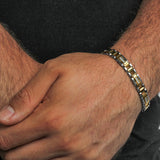 TWO-TONE DIAMOND LINK BRACELET