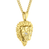DIAMOND ACCENT LION PENDANT