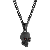 GARNET SKULL PENDANT