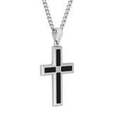 INLAY CROSS PENDANT