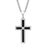 INLAY CROSS PENDANT