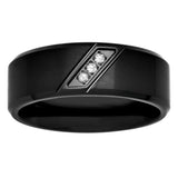 SLANT BAND WITH DIAMONDS