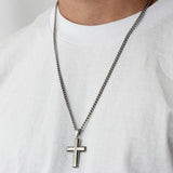 .03CT DIAMOND ACCENT CROSS PENDANT