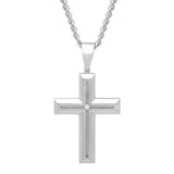 .03CT DIAMOND ACCENT CROSS PENDANT