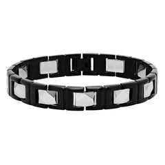 TUNGSTEN FACET LINK BRACELET