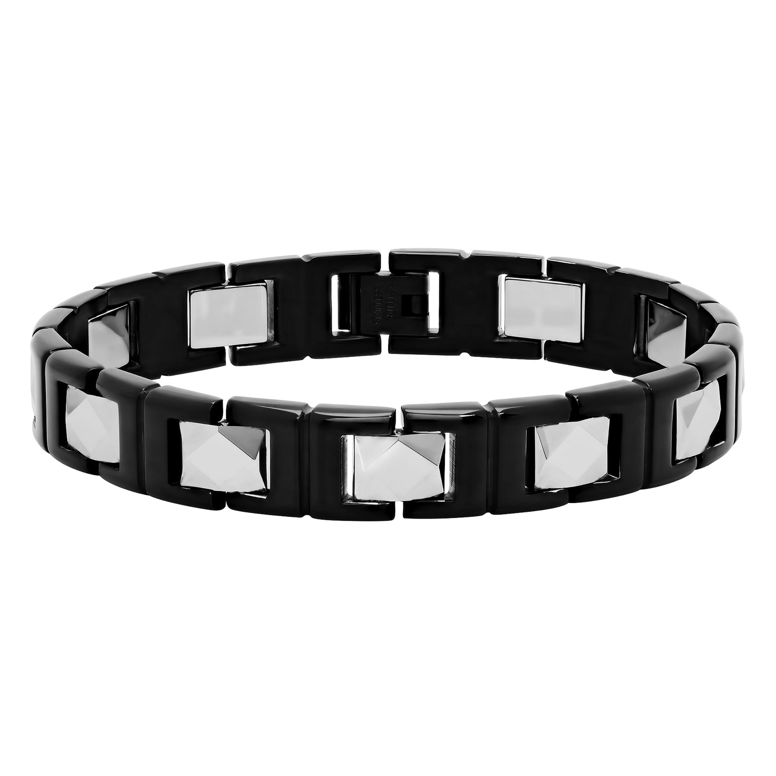 TUNGSTEN FACET LINK BRACELET