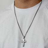DIAMOND ACCENT CROSS PENDANT
